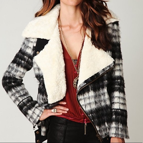 Free People Plaid Sherpa Jacket - Picture 4 of 8